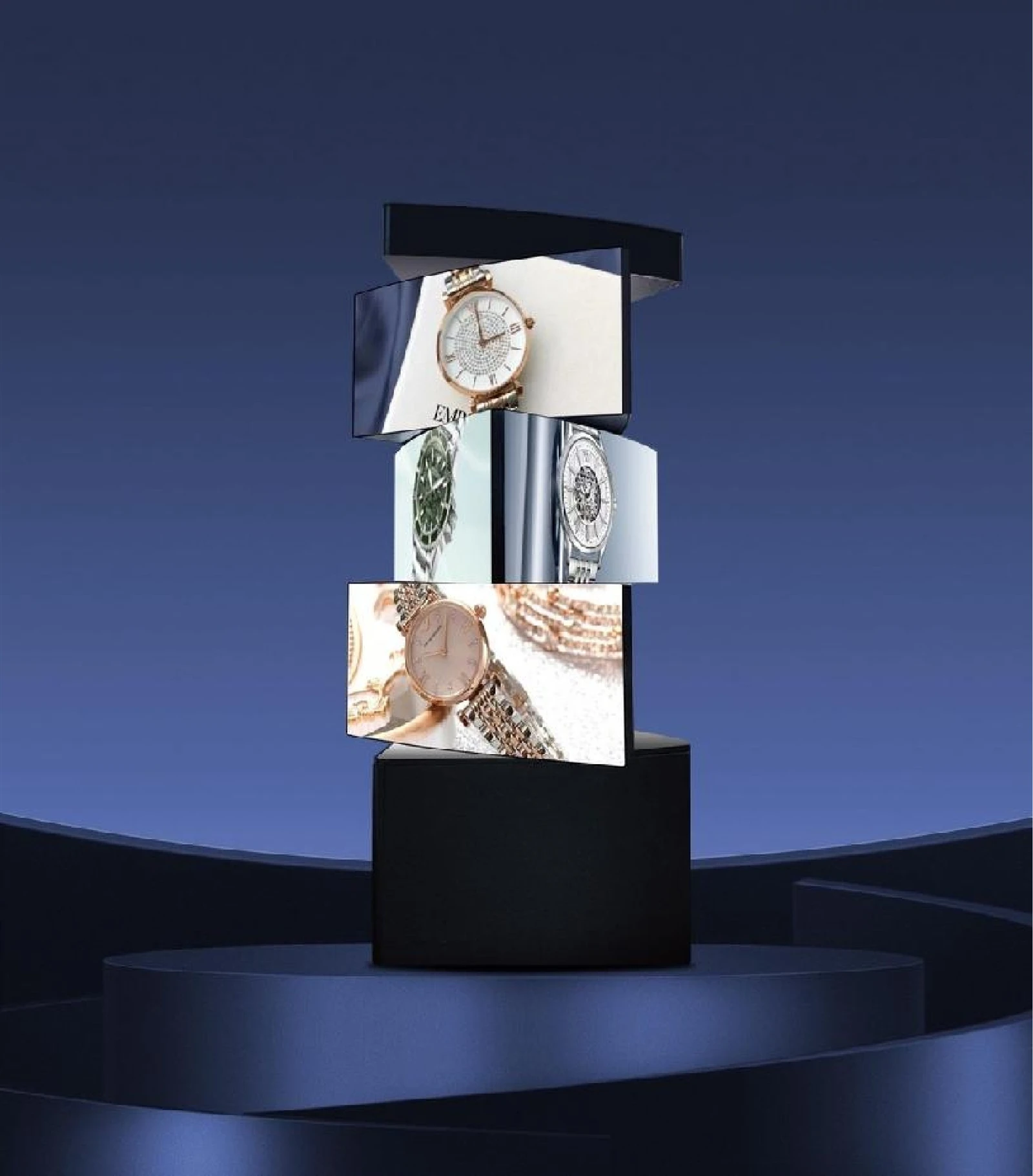 360℃Rotating Tri-Prism LED Display 360℃Rotating Tri-Prism LED Display