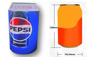 LSS Series P1.8 LED ölburkdisplay / LED-koksburkskärm med frontunderhåll mjuka ledmoduler och anpassade flexibla moduler för unik form digital reklam